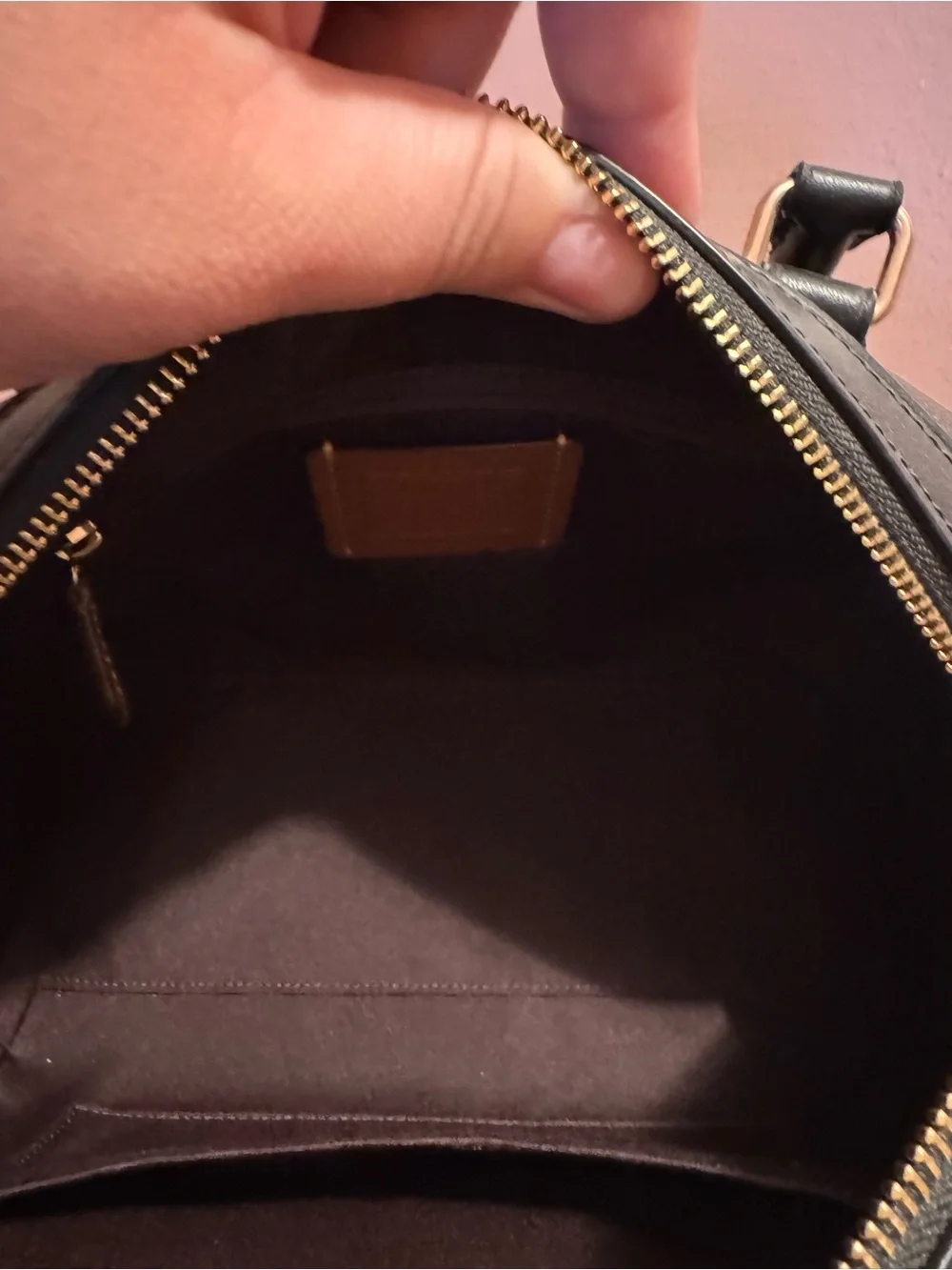 Coach Regular Rowan in Dark Brown/Black